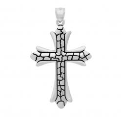 Pandantiv argint 925 cruce Fleur de Lis [1]